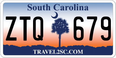 SC license plate ZTQ679