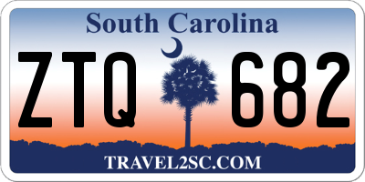 SC license plate ZTQ682