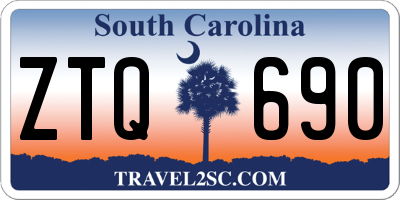 SC license plate ZTQ690