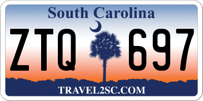SC license plate ZTQ697