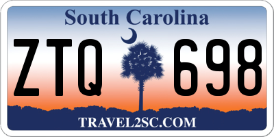 SC license plate ZTQ698