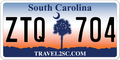 SC license plate ZTQ704