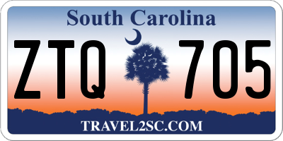 SC license plate ZTQ705