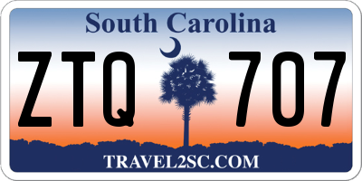 SC license plate ZTQ707