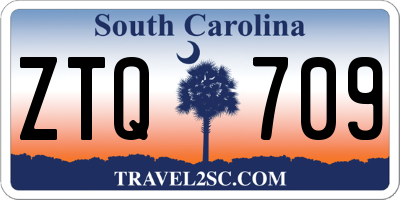 SC license plate ZTQ709