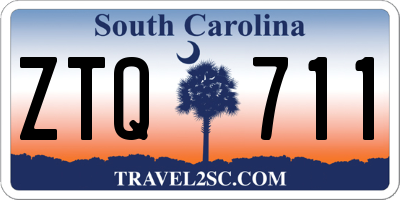 SC license plate ZTQ711