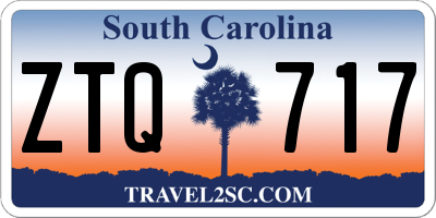 SC license plate ZTQ717