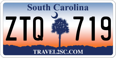 SC license plate ZTQ719