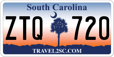 SC license plate ZTQ720