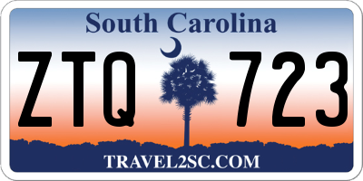 SC license plate ZTQ723