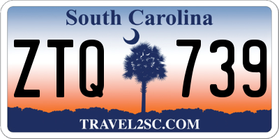 SC license plate ZTQ739