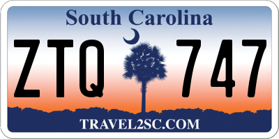SC license plate ZTQ747