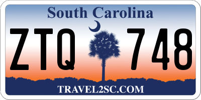 SC license plate ZTQ748