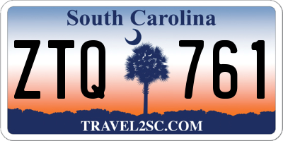 SC license plate ZTQ761