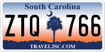SC license plate ZTQ766