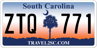 SC license plate ZTQ771