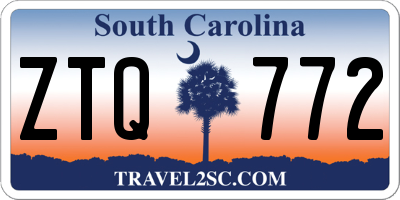 SC license plate ZTQ772