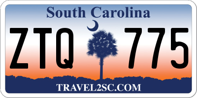 SC license plate ZTQ775