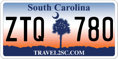 SC license plate ZTQ780