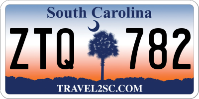 SC license plate ZTQ782
