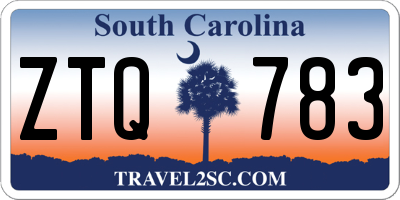 SC license plate ZTQ783