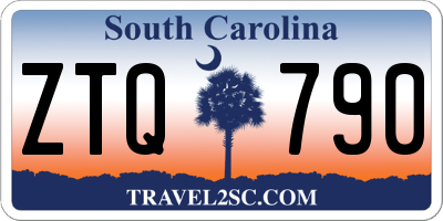SC license plate ZTQ790