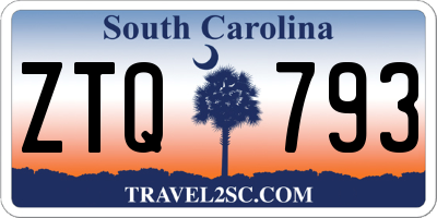 SC license plate ZTQ793