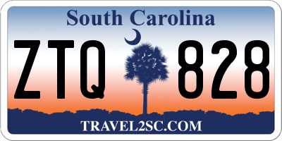 SC license plate ZTQ828