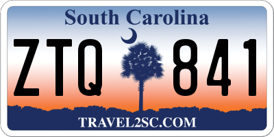 SC license plate ZTQ841