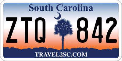 SC license plate ZTQ842