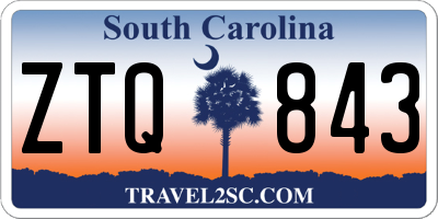 SC license plate ZTQ843