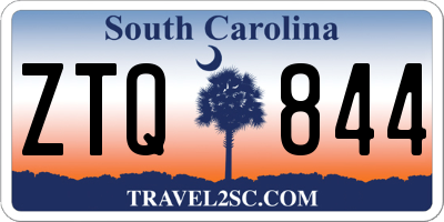 SC license plate ZTQ844