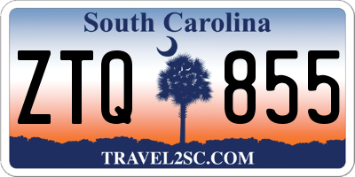 SC license plate ZTQ855