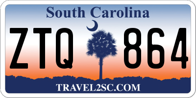 SC license plate ZTQ864