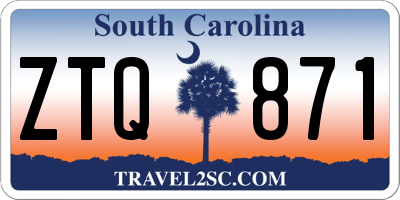 SC license plate ZTQ871