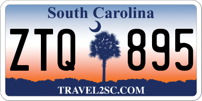 SC license plate ZTQ895