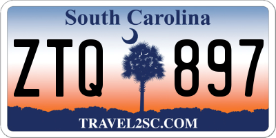 SC license plate ZTQ897