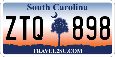 SC license plate ZTQ898