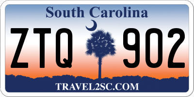 SC license plate ZTQ902