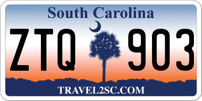 SC license plate ZTQ903