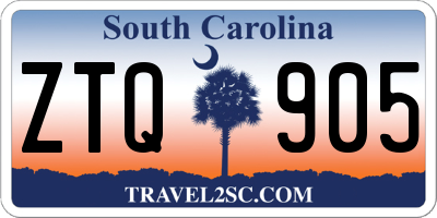 SC license plate ZTQ905