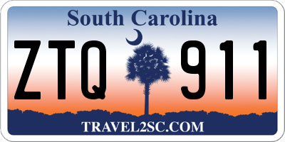 SC license plate ZTQ911