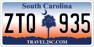 SC license plate ZTQ935