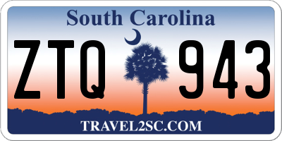 SC license plate ZTQ943
