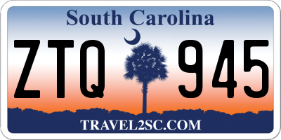 SC license plate ZTQ945
