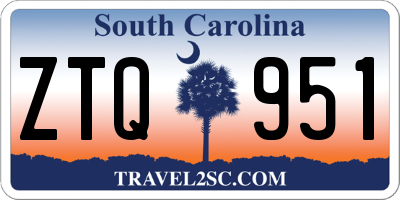 SC license plate ZTQ951