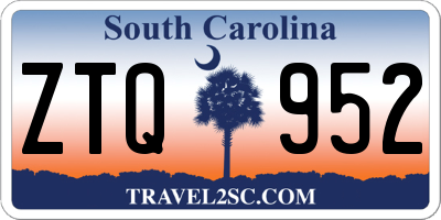 SC license plate ZTQ952