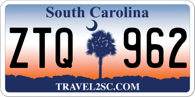 SC license plate ZTQ962