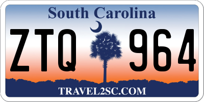 SC license plate ZTQ964