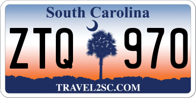 SC license plate ZTQ970